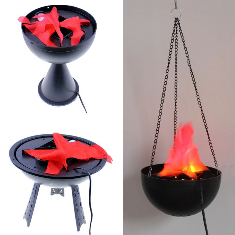 Head Racket Boom - Lampe à flamme 3D simulée, décor