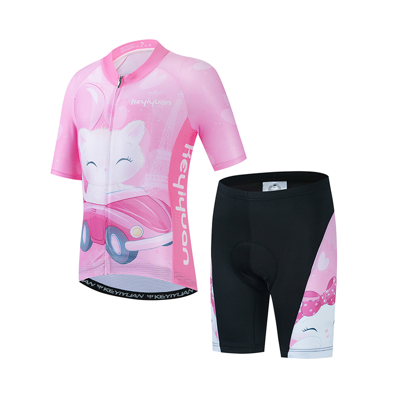 Cycling Gear Girls - KEYIYUAN enfants cyclisme sur route maillot