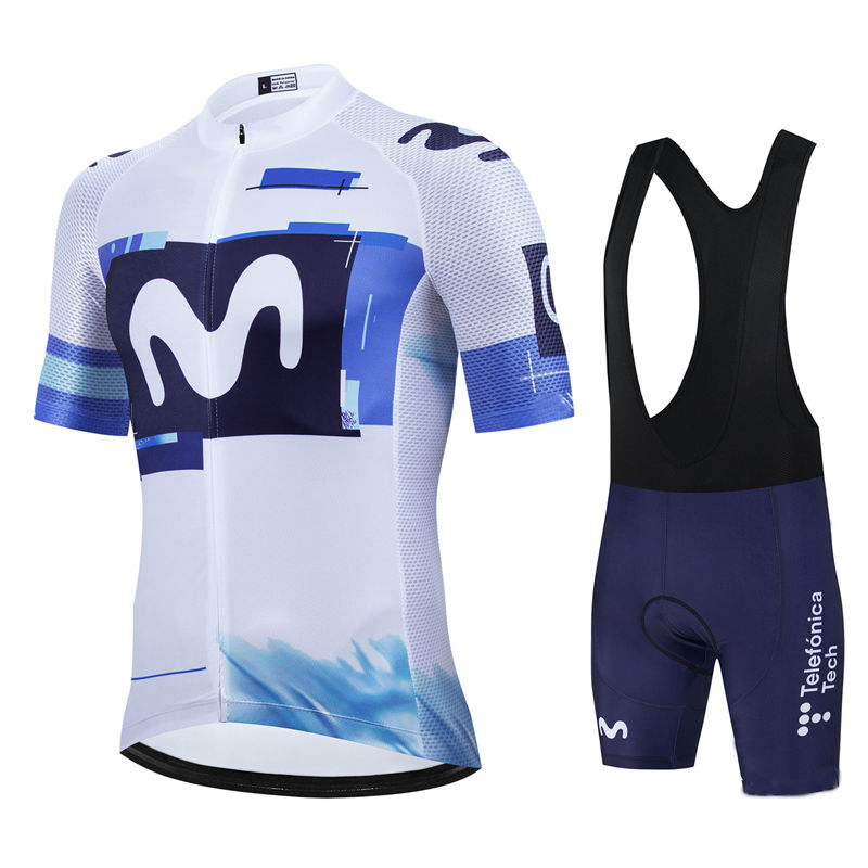 Cycling Gear Waterproof - Movistar Pro Team été Maillot de
