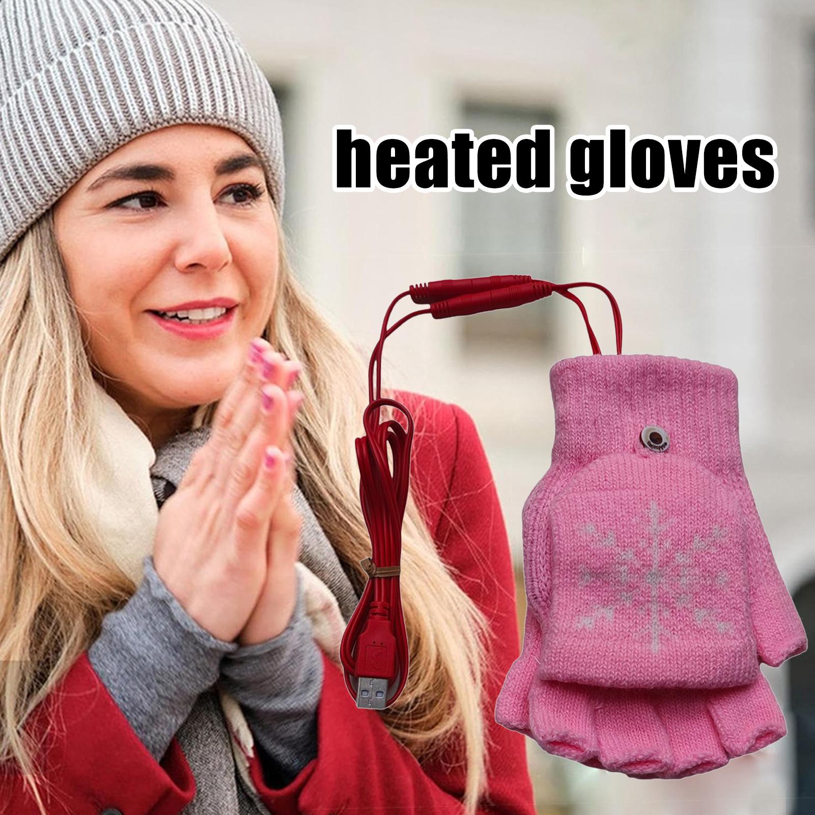 Cycling Gear Cold Weather - Gants chauffants sans doigts USB, équipement
