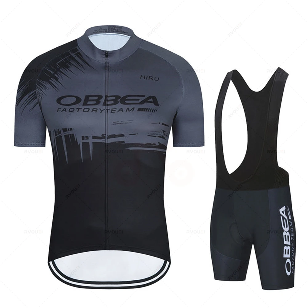Cycling Gear Logo - Hiru-Ensemble de maillot de cyclisme respirant,