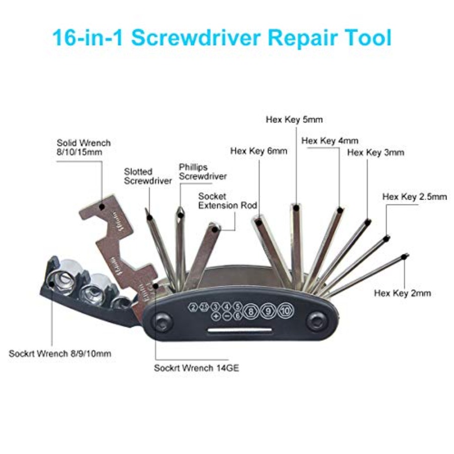 Kit de réparation de vélo cont - Bicycle Repair Kit avis et prix